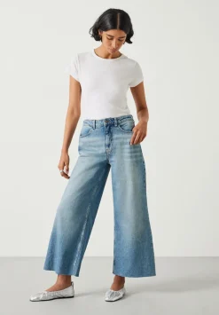 Abi Cropped Wide Leg Jeans