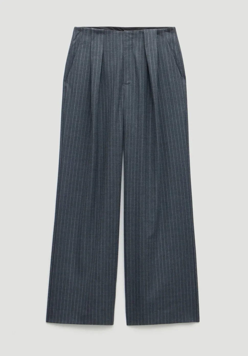 Adena Pinstripe Wide Leg Trousers