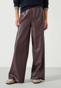 Agatha Leather Pull On Trousers