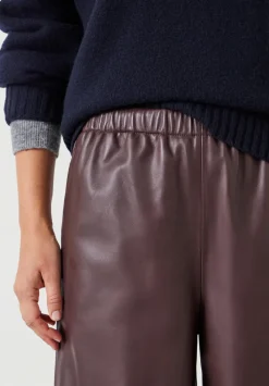 Agatha Leather Pull On Trousers