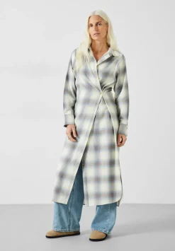 Aida Check Midi Dress