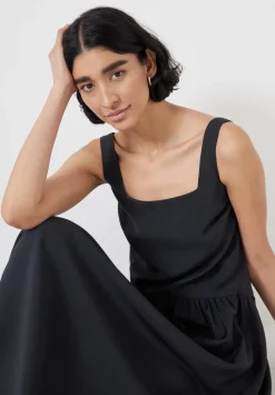 Air Flow Square Neck Midi Ballerina Dress