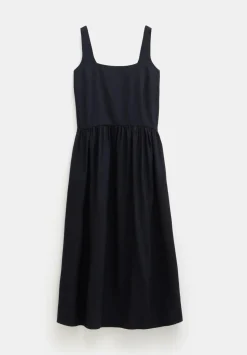 Air Flow Square Neck Midi Ballerina Dress