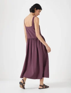 Air Flow Square Neck Midi Ballerina Dress