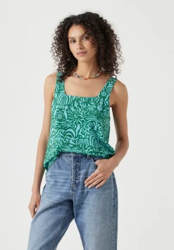 Air Flow Square Neckline Tank Top