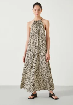 Aja Gathered Maxi Dress