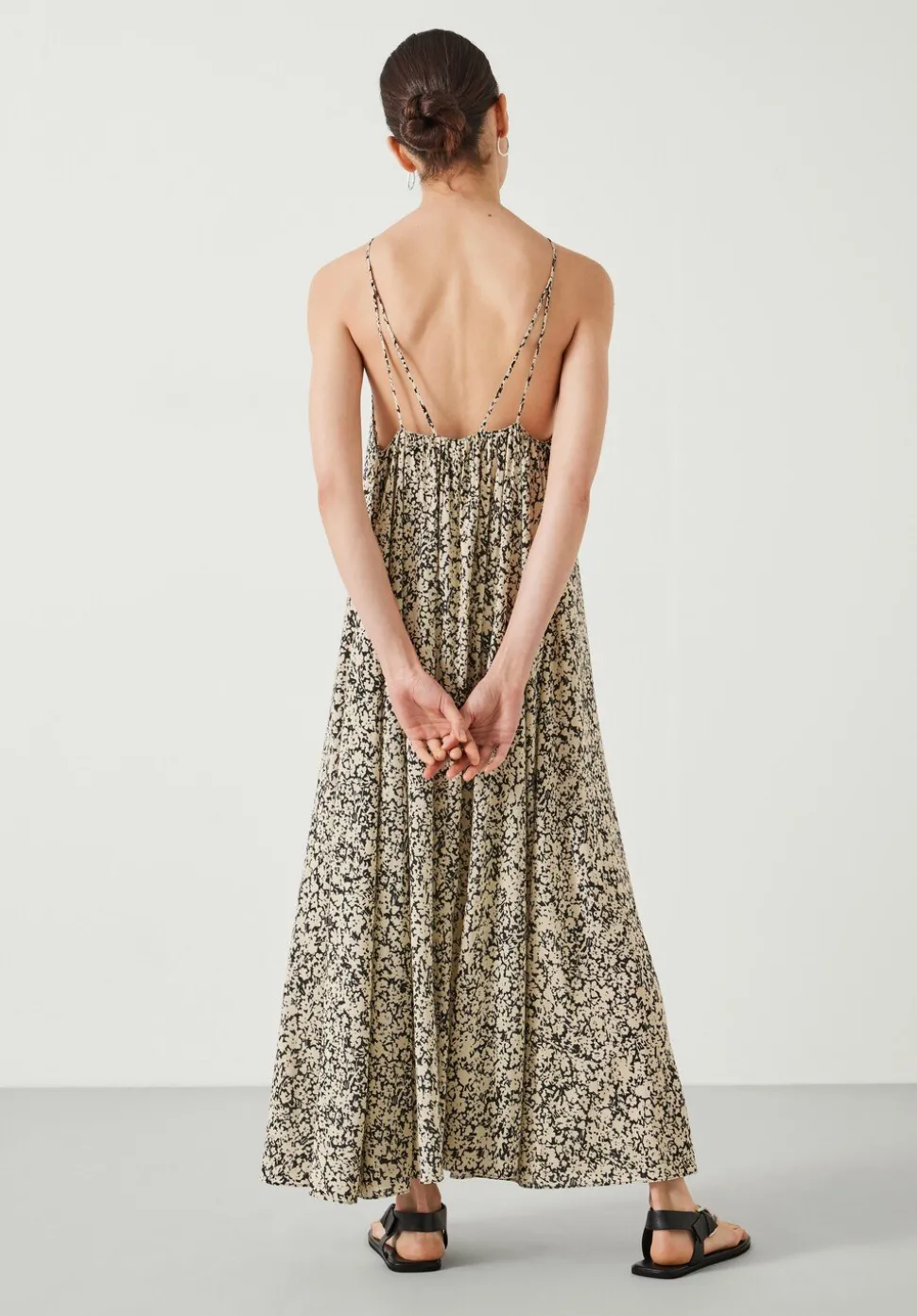 Aja Gathered Maxi Dress