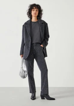 Alex Slim Straight Leg Jeans with Rhinestones
