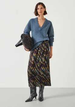Alexandra Printed Column Midi Skirt