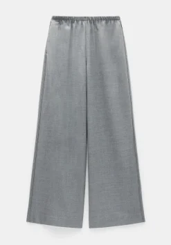 Alpa Wool Blend Wide Leg Trousers