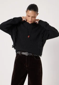 Alpaca Blend Fringe Knitted Jumper