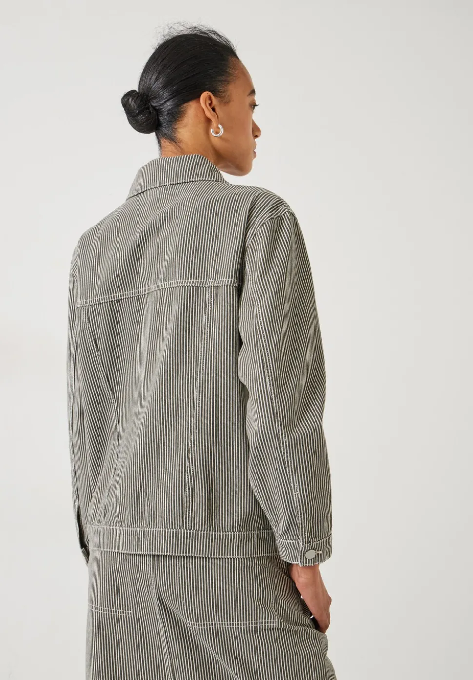 Amalia Cotton Striped Jacket