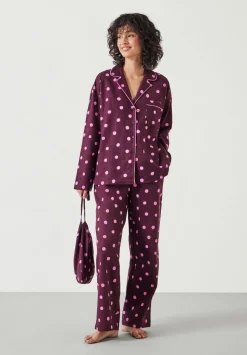 Amita Cotton Flannel Polka Dot Pyjamas