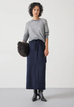 Aria Cargo Wool Maxi Skirt