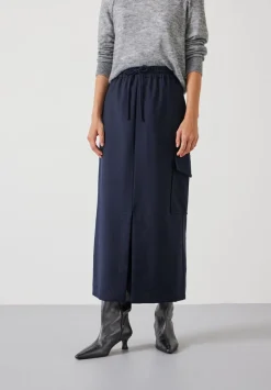 Aria Cargo Wool Maxi Skirt