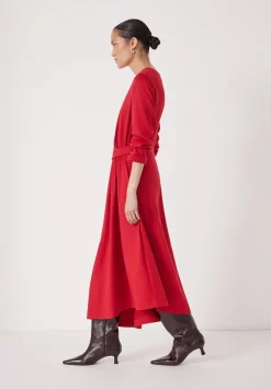 Asymmetric Hem Jersey Dress