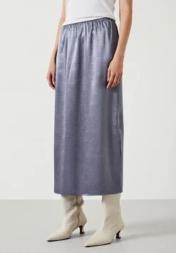 Aurora Satin Midi Skirt