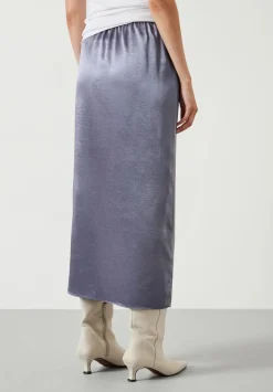 Aurora Satin Midi Skirt