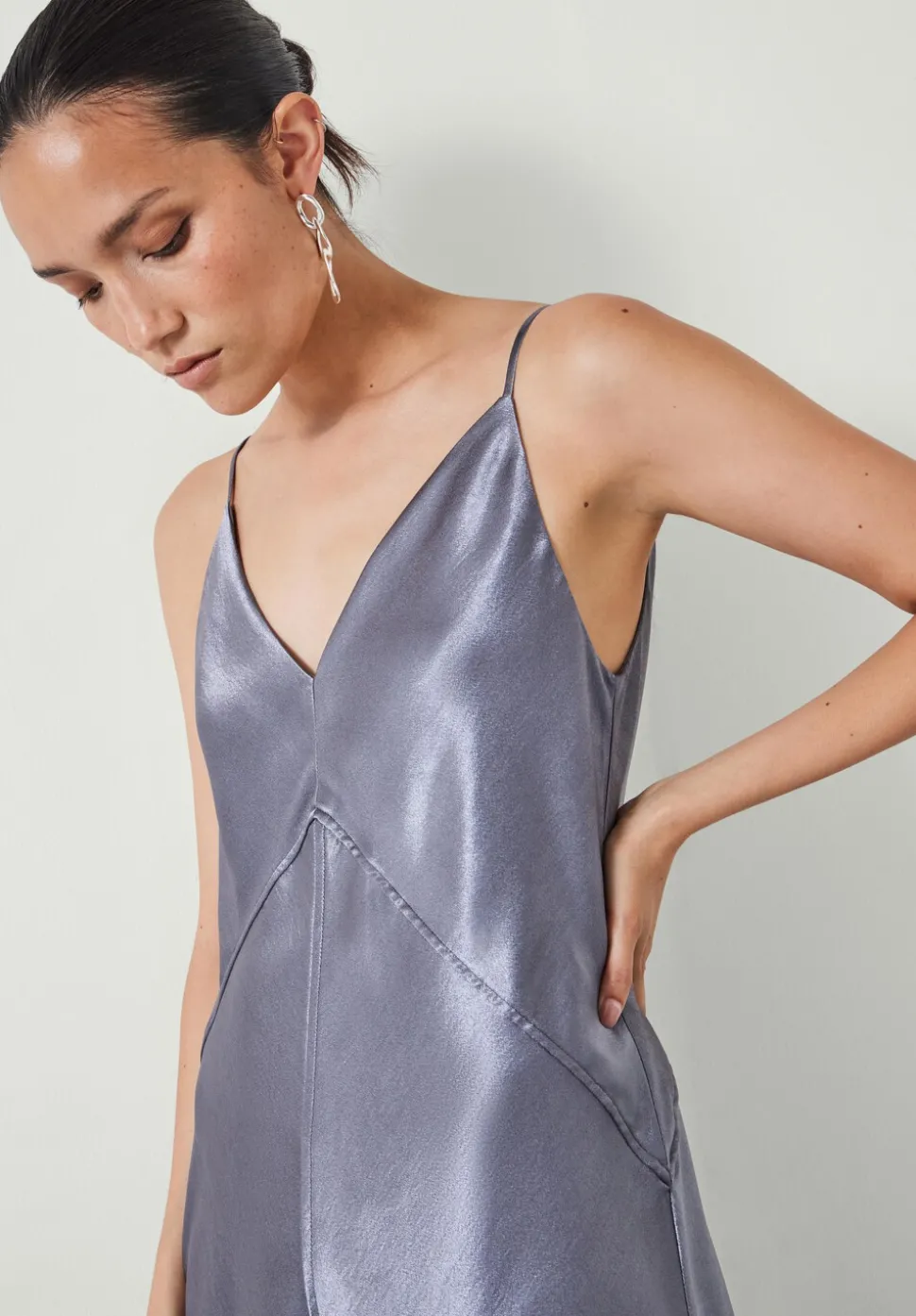 Aurora Satin Slip Maxi Dress