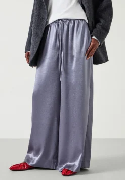 Aurora Satin Wide Leg Trousers