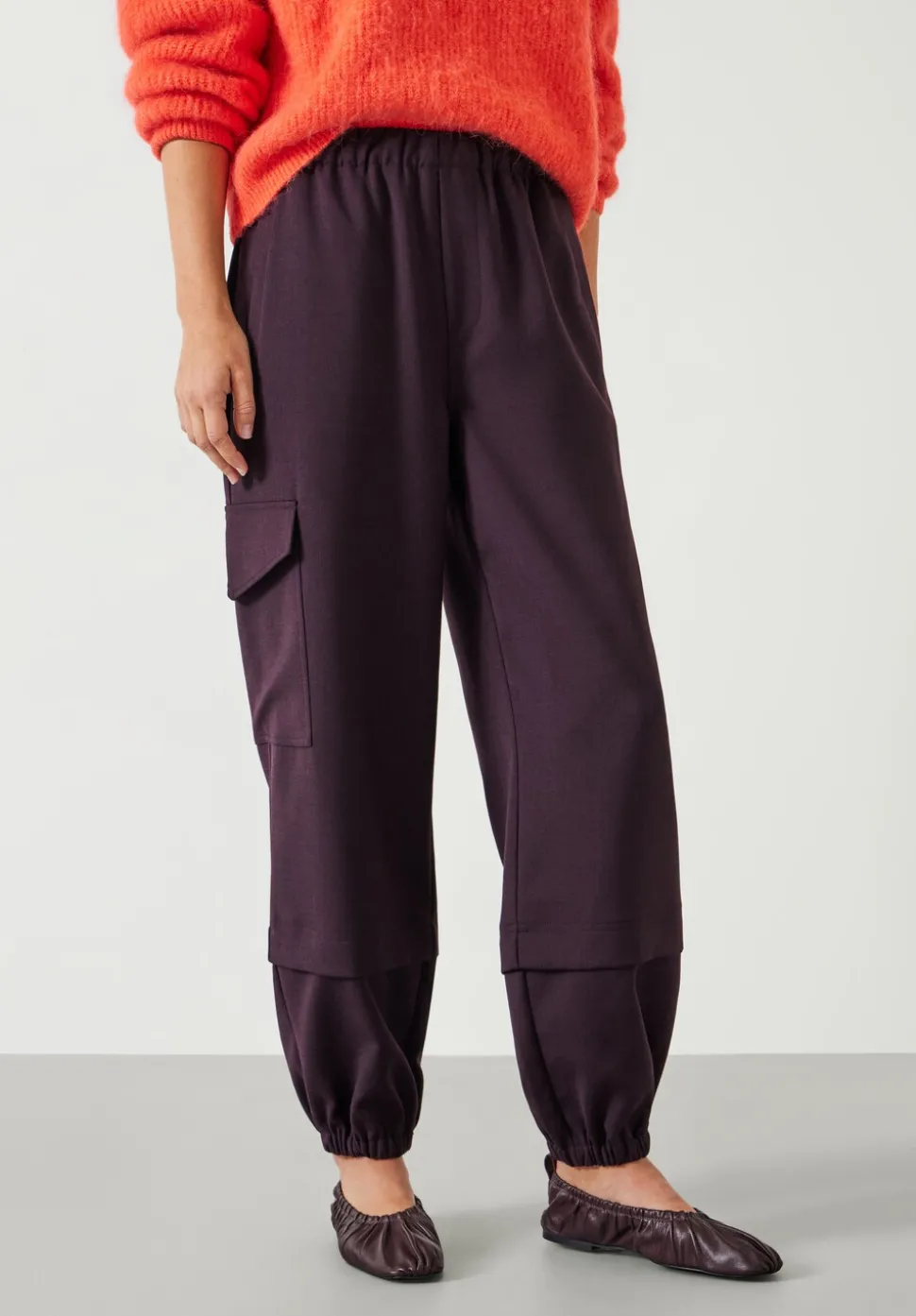Ava Wool Cargo Trousers