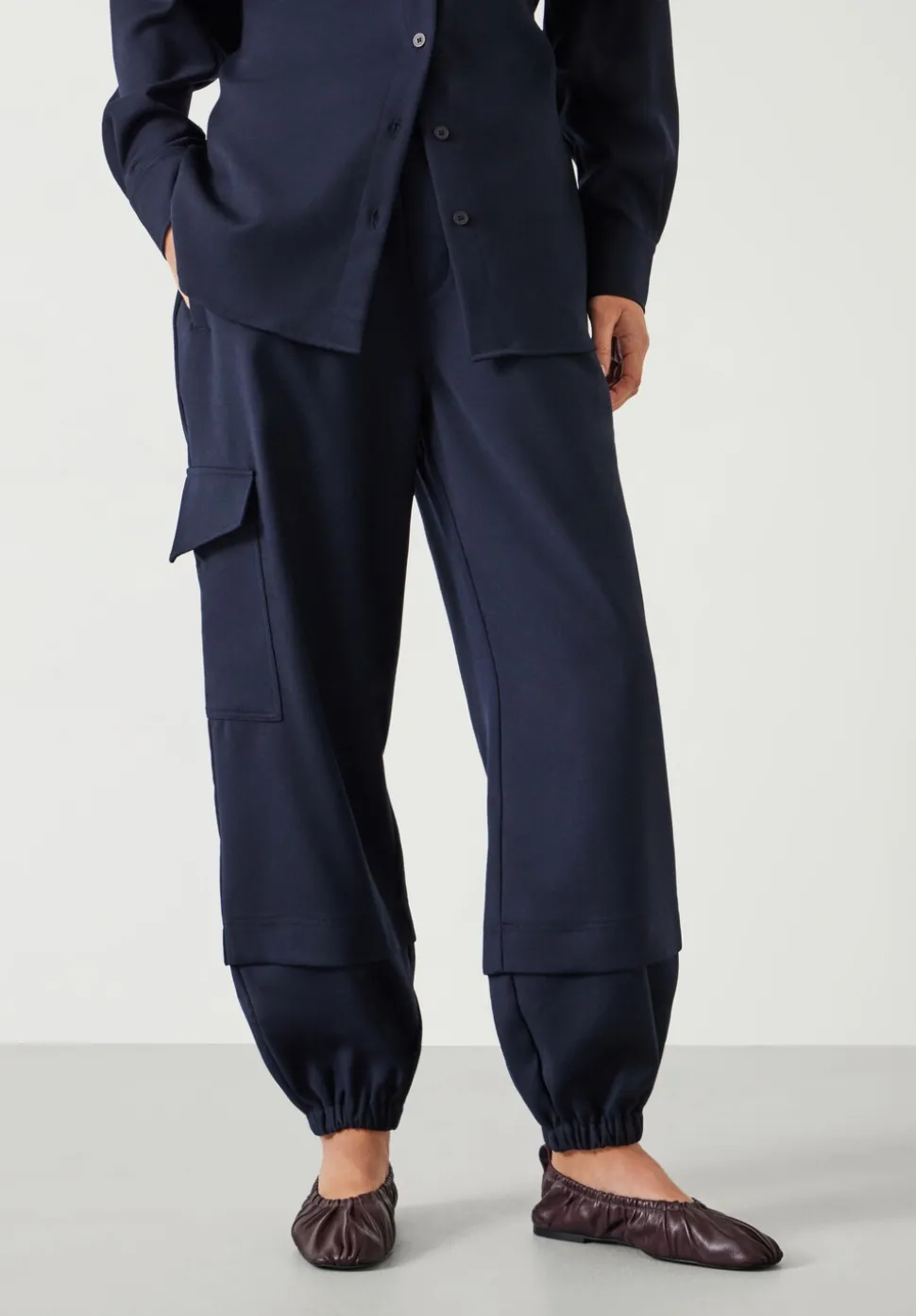 Ava Wool Cargo Trousers