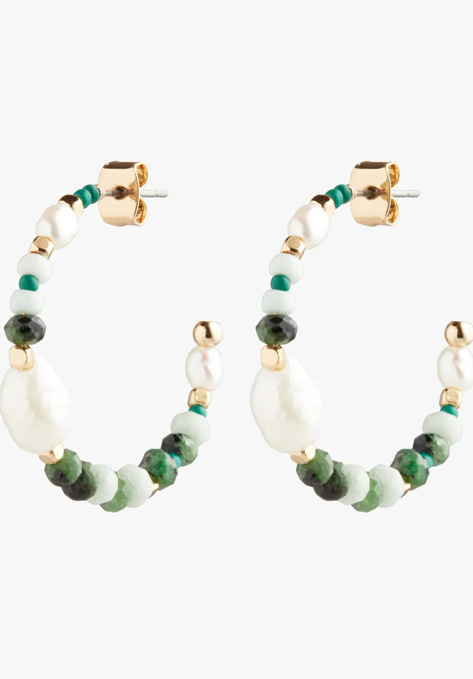 Azalea Semi Precious Hoops