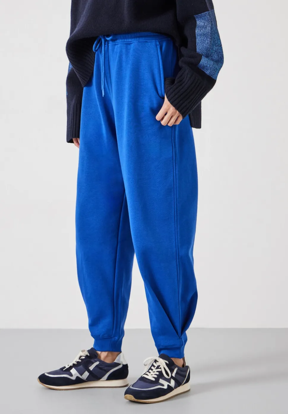 Barrel Leg Pleat Joggers