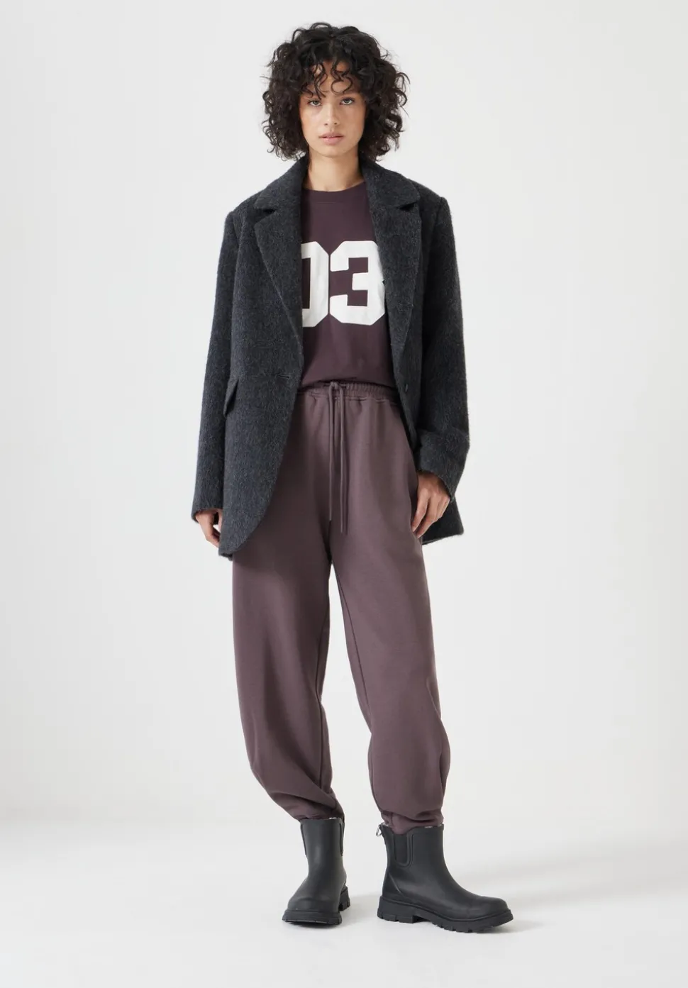 Barrel Leg Pleat Joggers