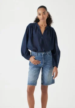 Bea Textured Stripe Blouse