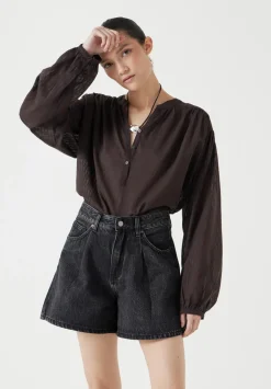 Bea Textured Stripe Blouse