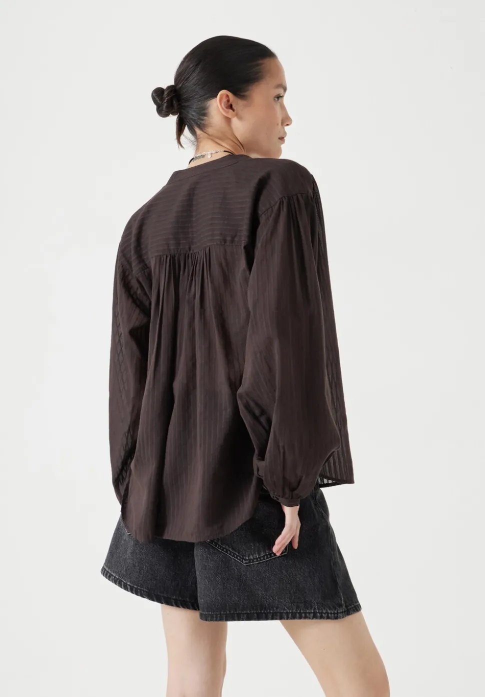 Bea Textured Stripe Blouse