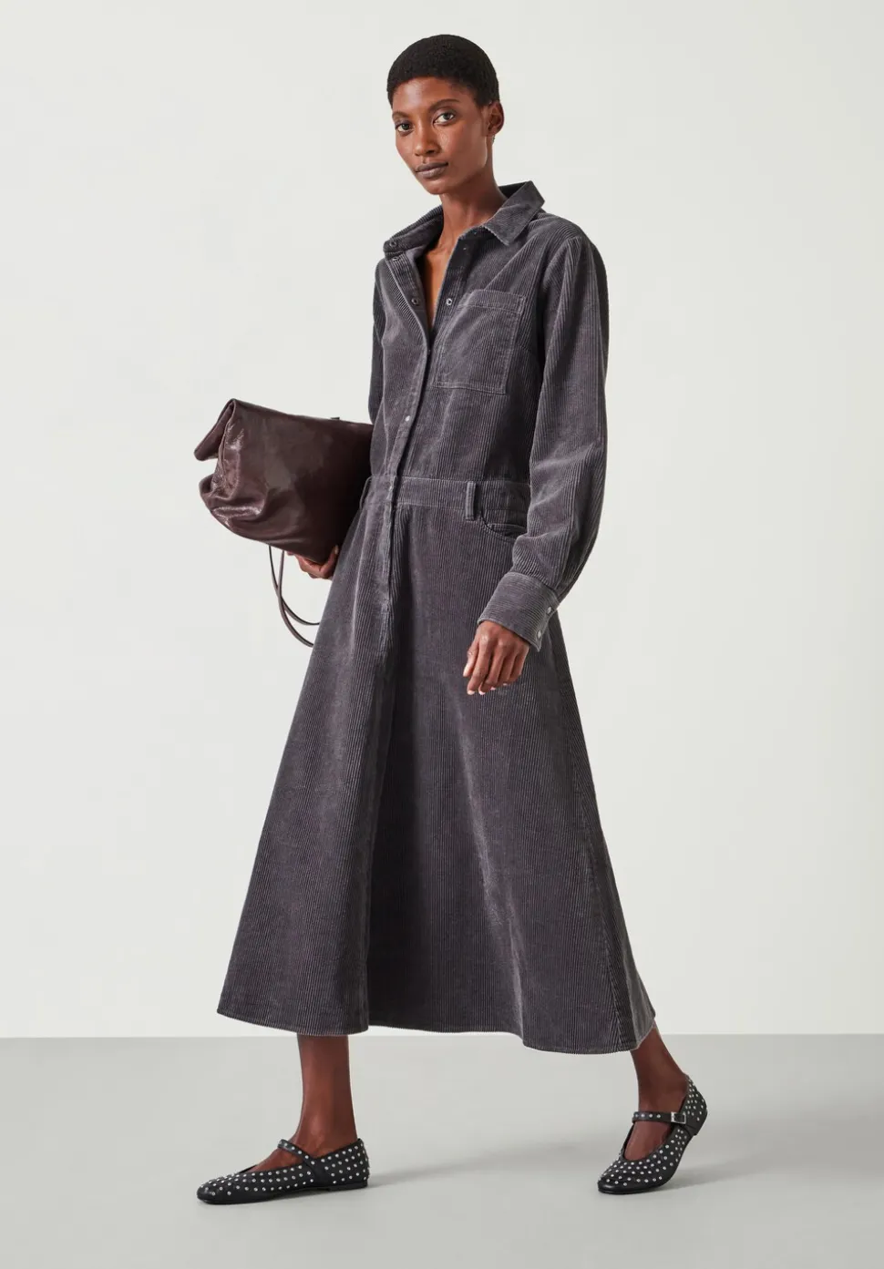 Bella Cord Midi Dress