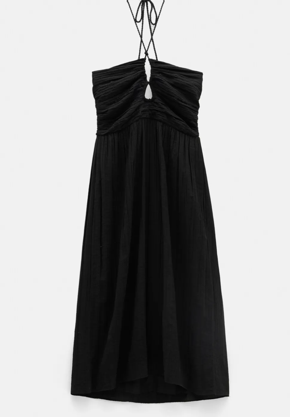 Bella Cut Out Crinkle Bandeau Dress