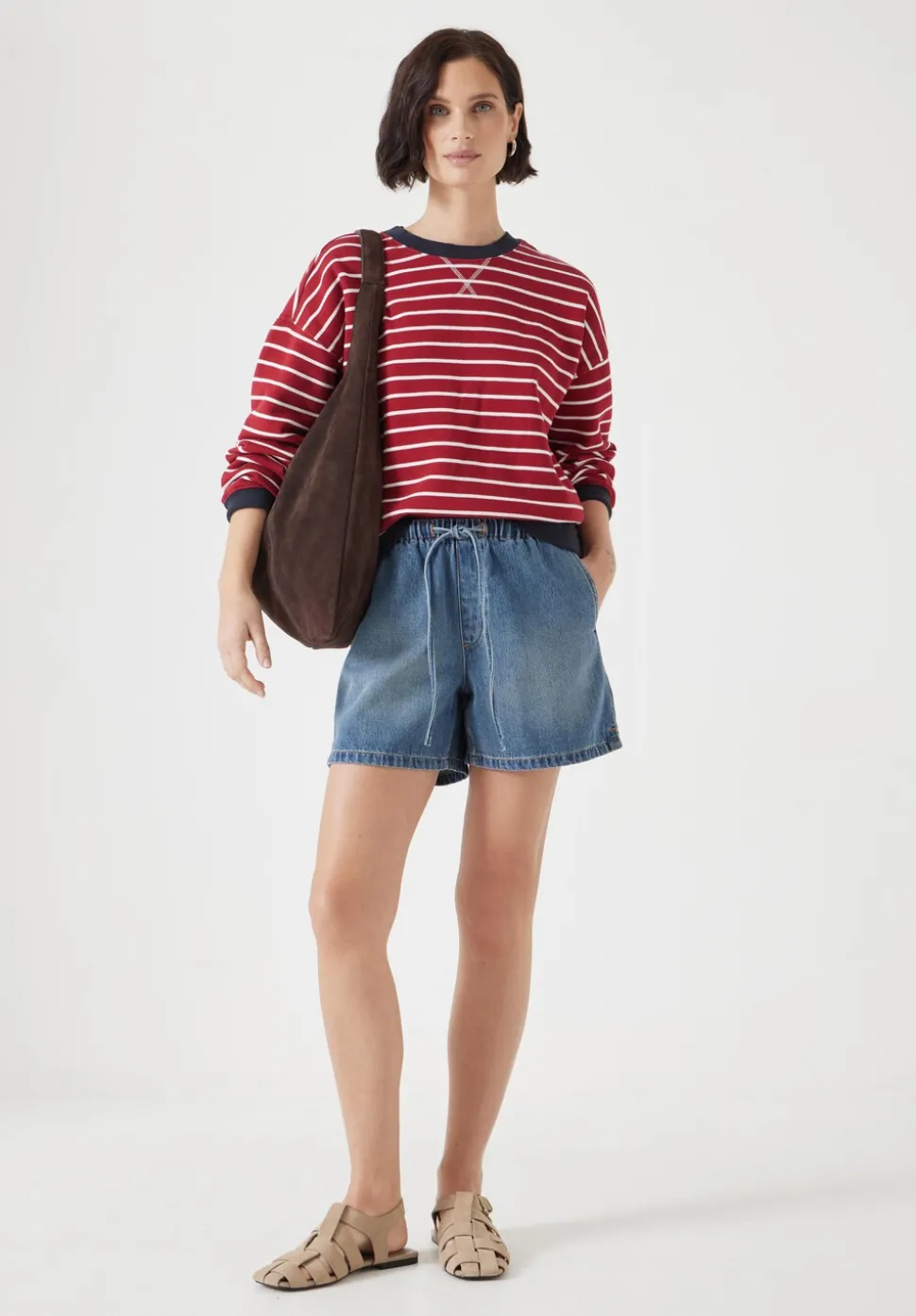 Betty Denim Pull On Shorts