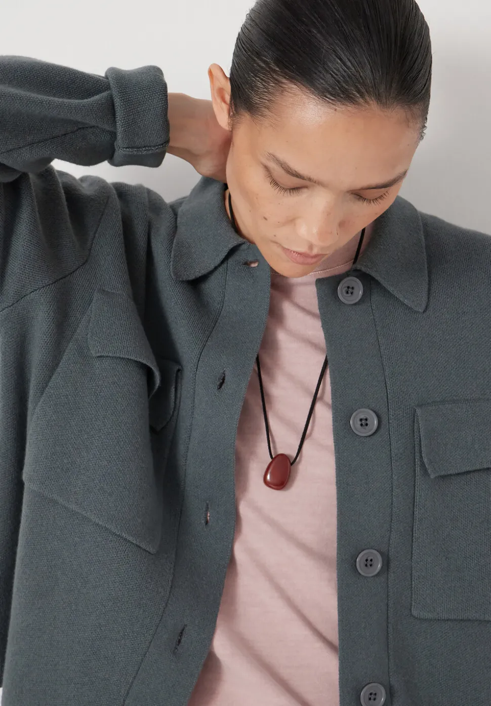 Bobbie Shirt Jacket with Wool