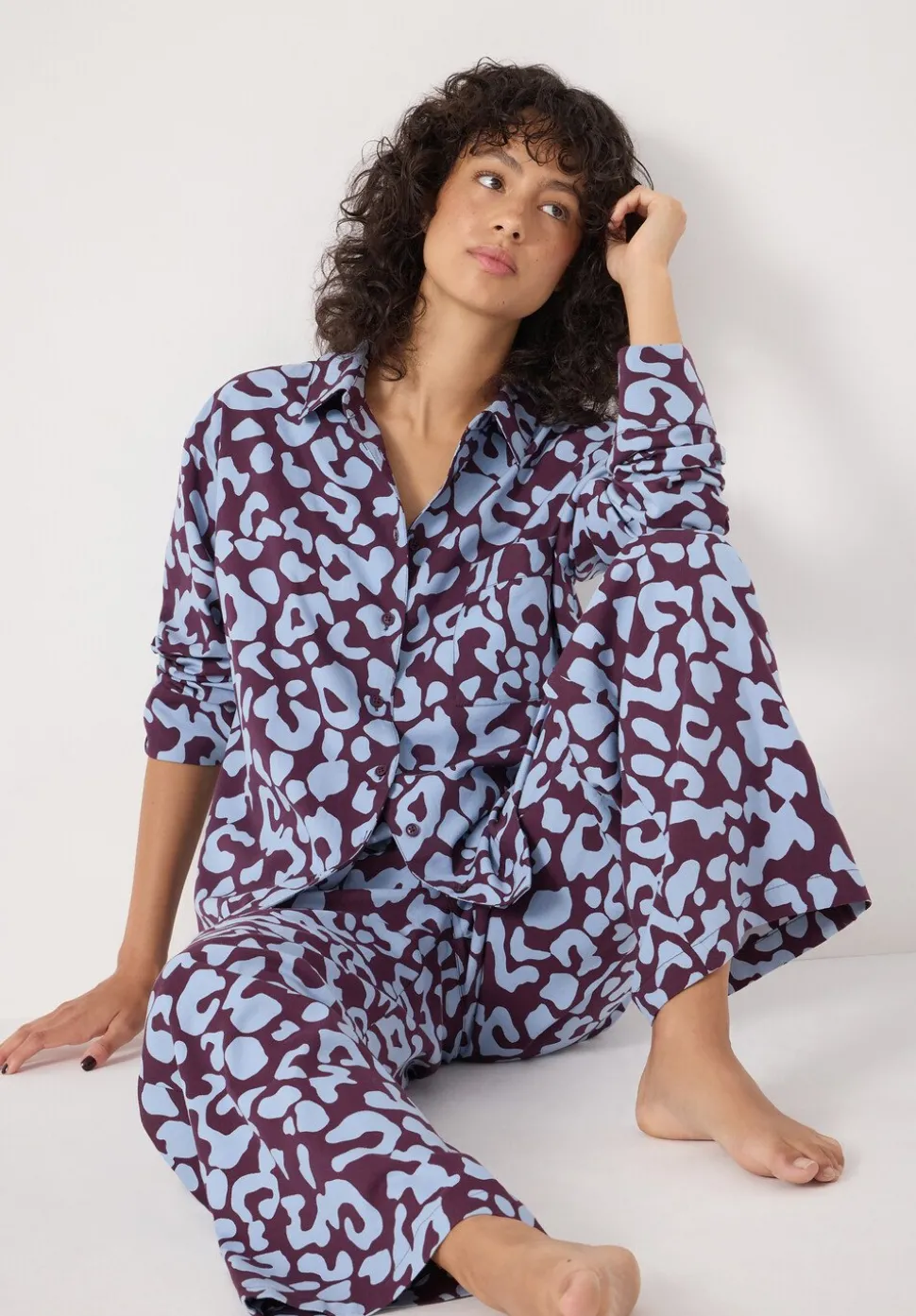 Brushed Cotton Animal Print Pyjamas