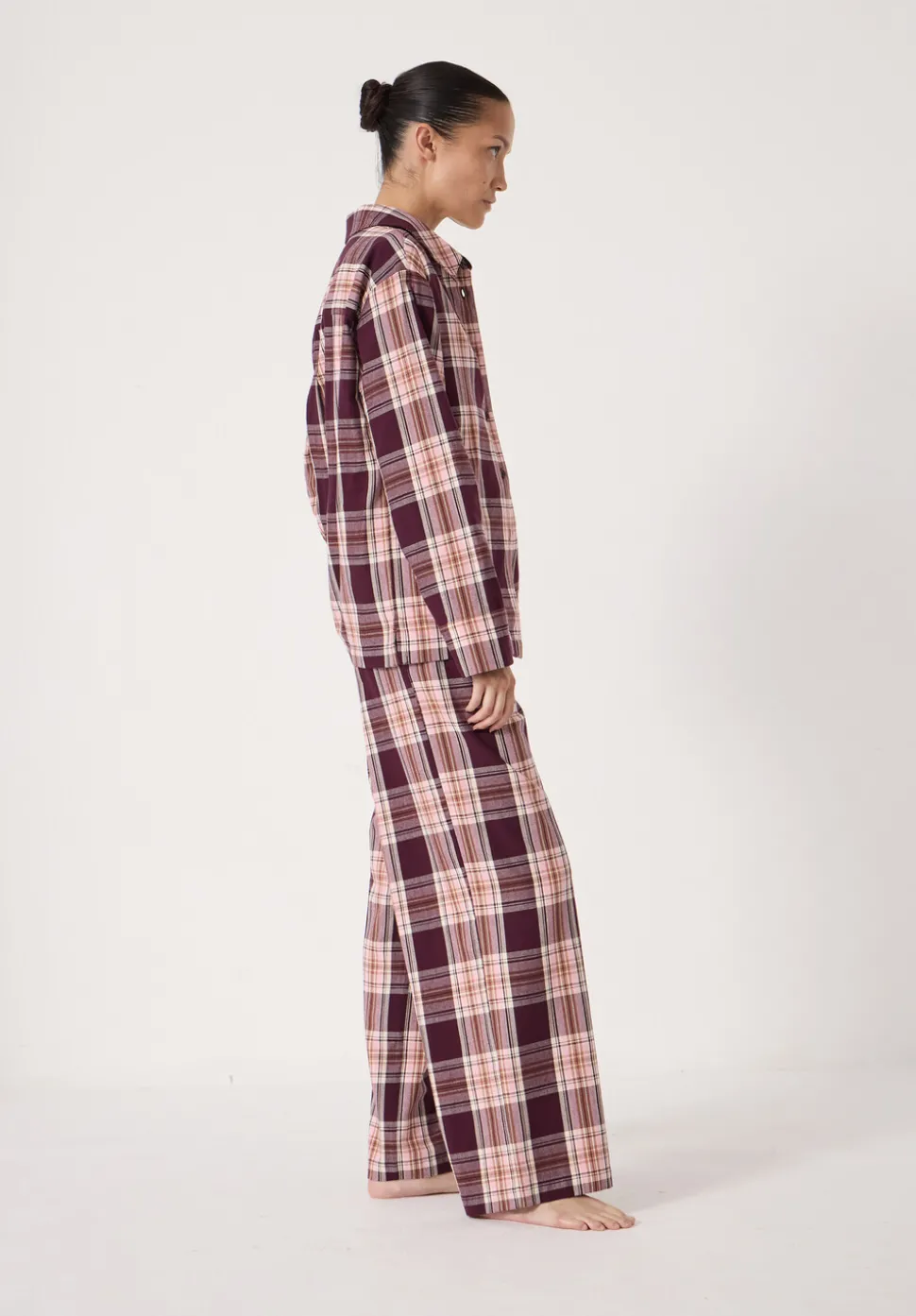 Brushed Cotton Check Print Pyjamas
