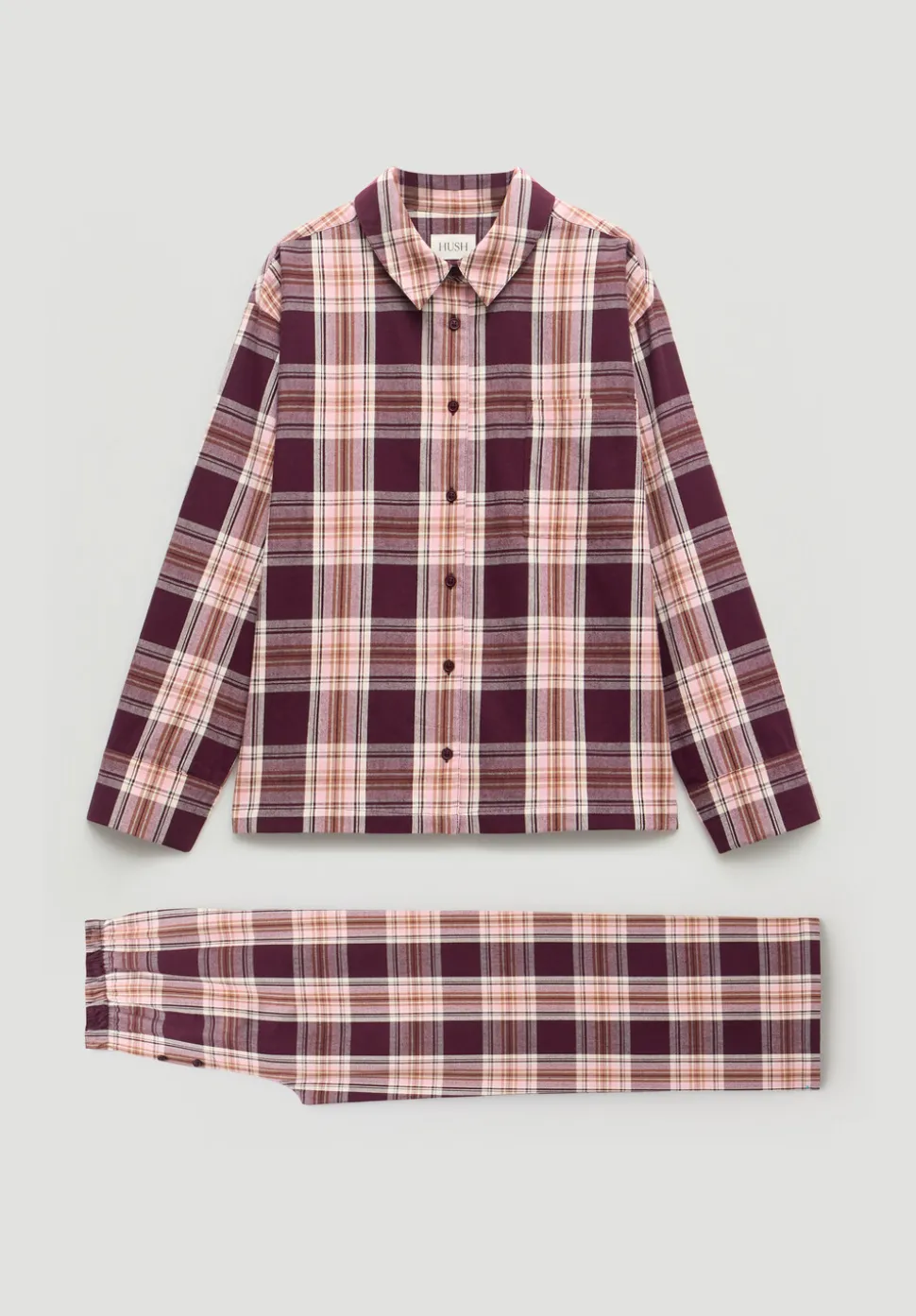 Brushed Cotton Check Print Pyjamas