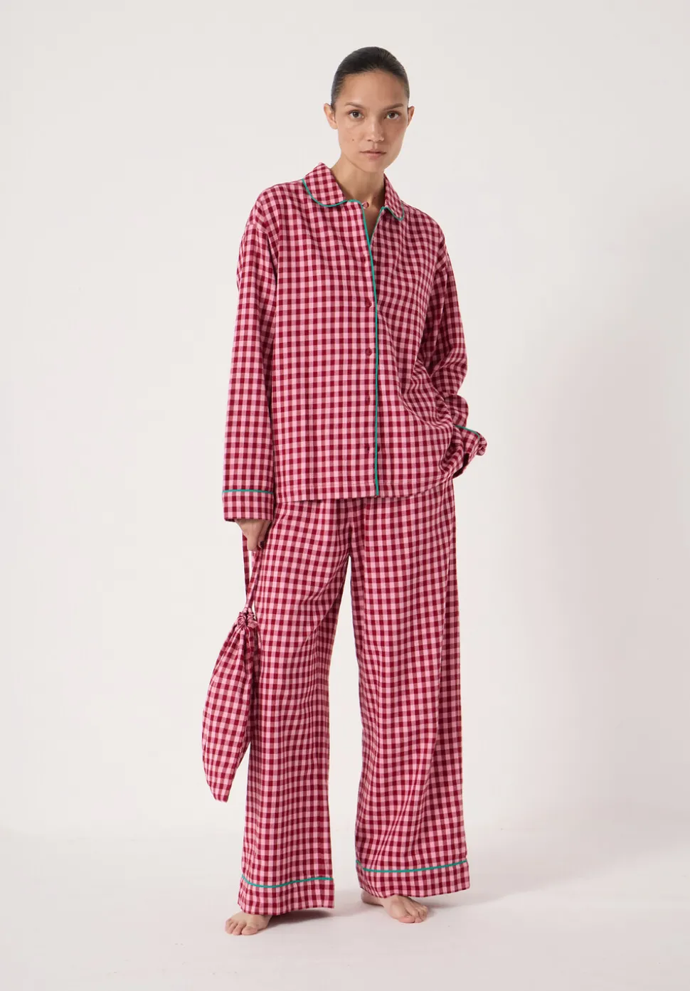 Brushed Cotton Gingham Pyjamas