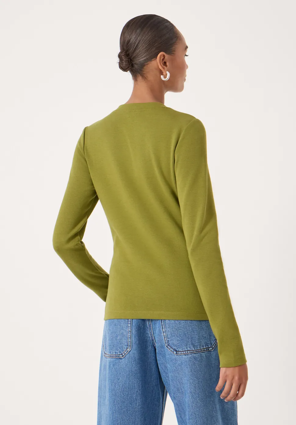 Button Detail Jersey Cardigan