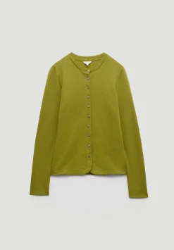 Button Detail Jersey Cardigan