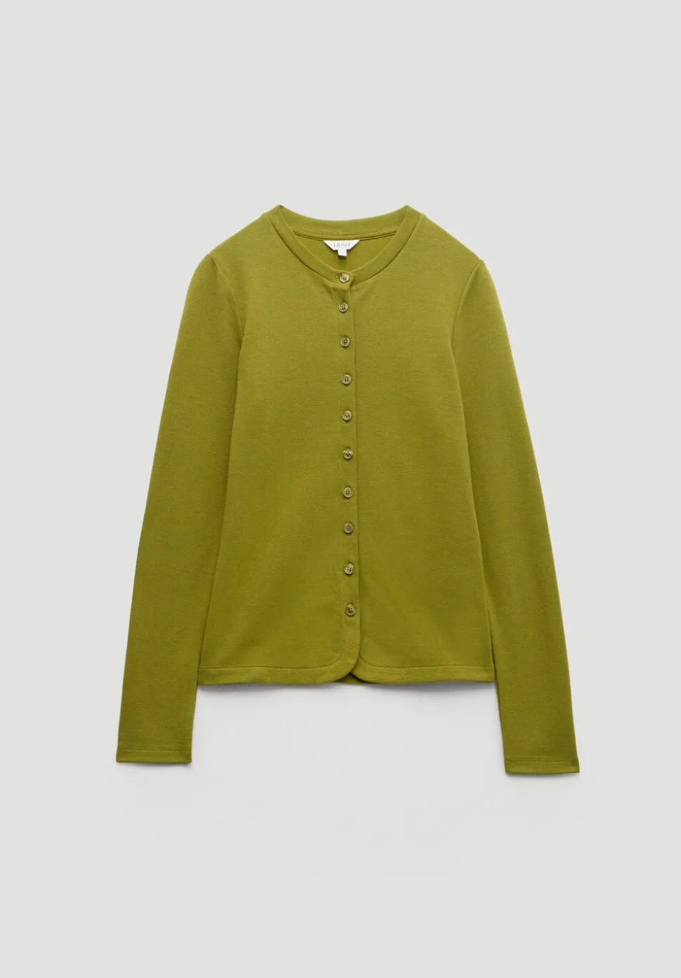 Button Detail Jersey Cardigan