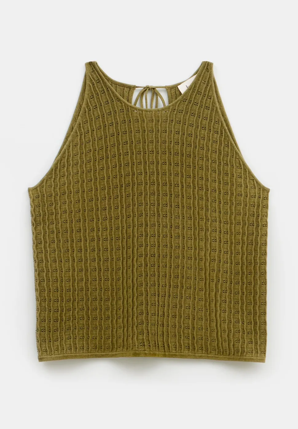 Cadi Wave Stitched Knitted Vest Top