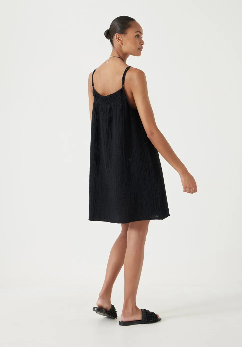 Cali Cotton Gauze Mini Dress
