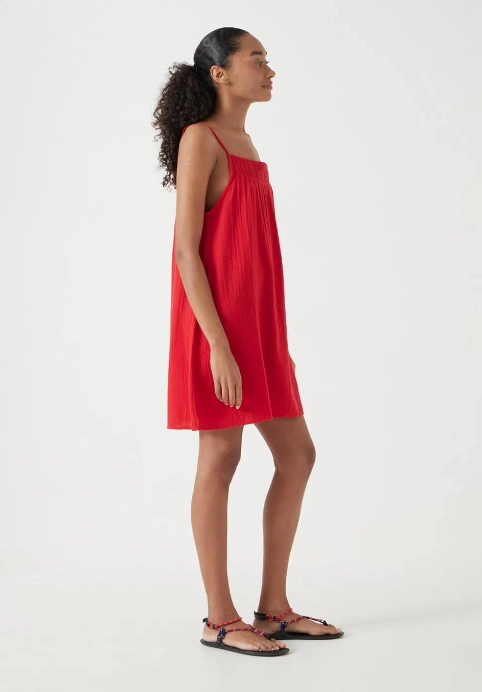 Cali Cotton Gauze Mini Dress
