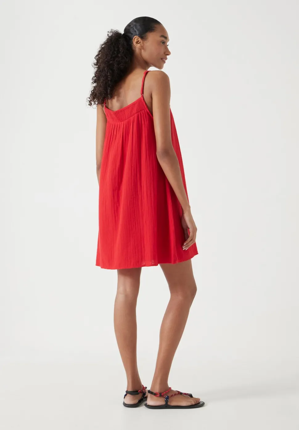 Cali Cotton Gauze Mini Dress