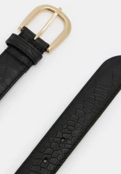 Callie Croc Emboss Leather Belt
