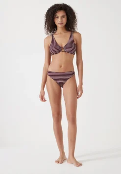 Cally Classic Stripe Crinkle Bikini Bottoms
