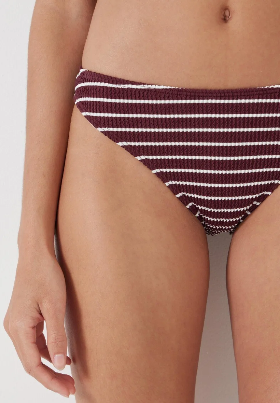 Cally Classic Stripe Crinkle Bikini Bottoms